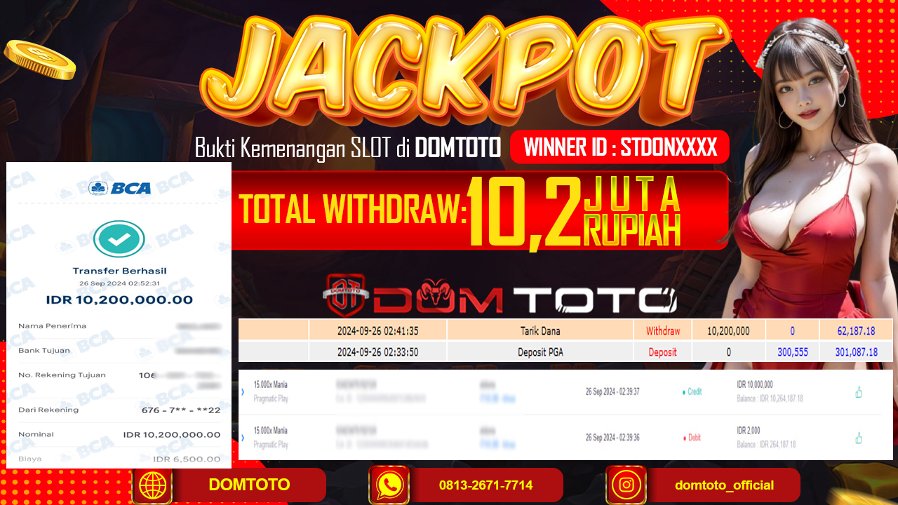 JACKPOT SLOT 15.000X MANIA 26 SEPTEMBER 2024